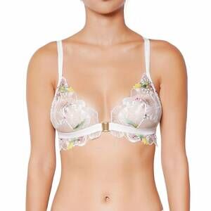 NEW HUIT winter romance bralette in floral white
